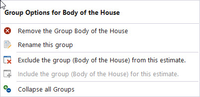 Edit interior group menu